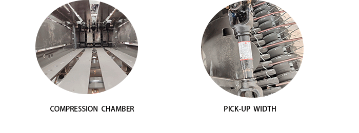 Пресс-подборщик для сена, три веревки